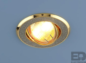 Встраиваемый светильник Elektrostandart 611 MR16 SL/GD серебряный блеск/золото - цена и фото